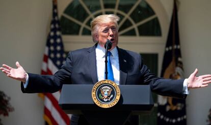 El presidente de EE UU, Donald Trump, en una imagen de archivo.