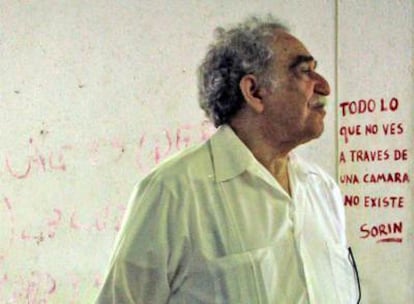 Gabriel García Márquez, en la escuela de cine de San Antonio de los Baños (Cuba)