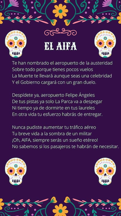 Calaverita literaria al AIFA