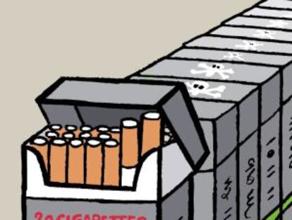 Cajetillas de tabaco sin marca