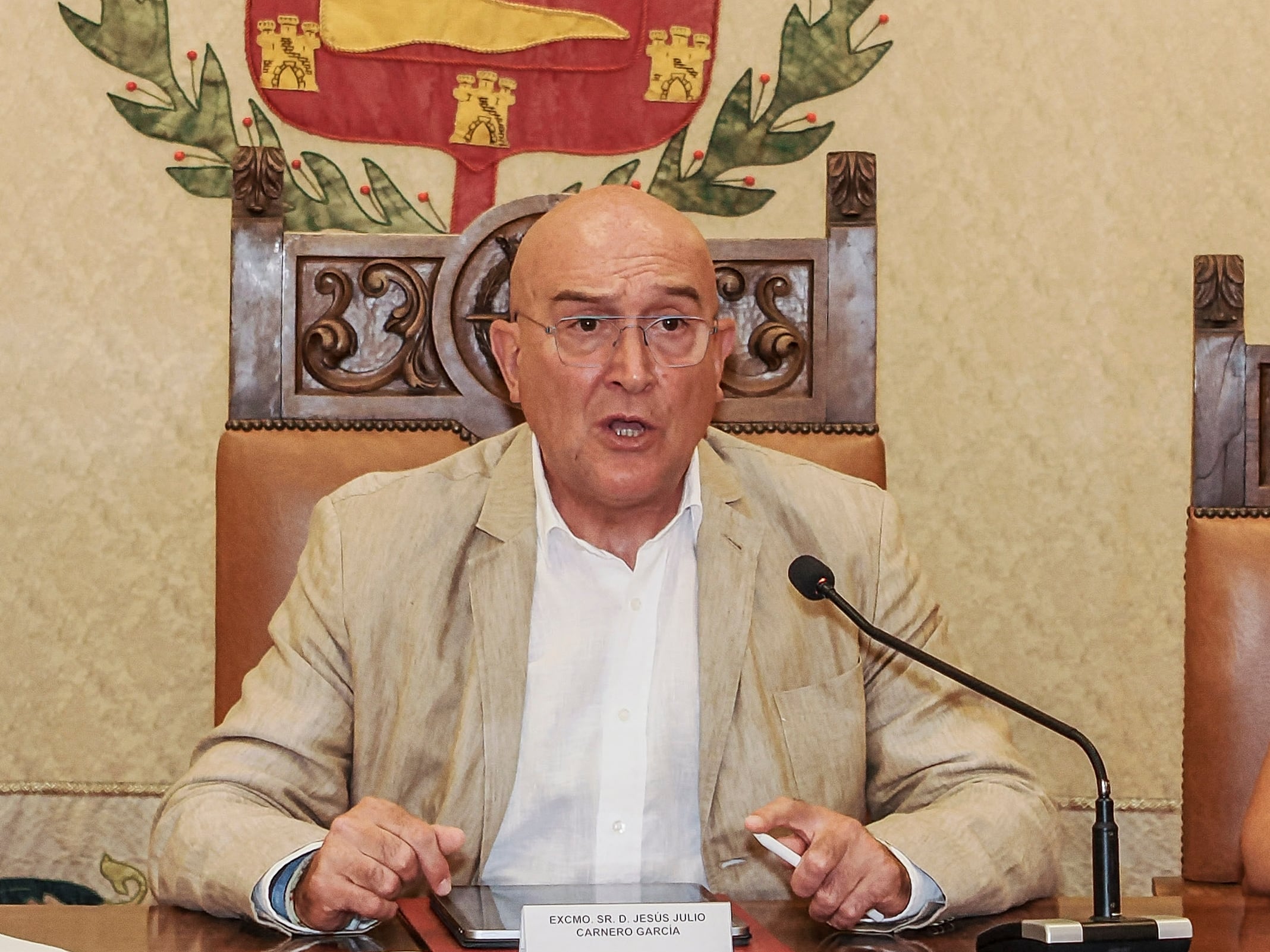 El alcalde de Valladolid, Jesús Julio Carnero, en una imagen de archivo.
