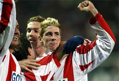 Torres celebra su gol ante el Sevilla (2-1)