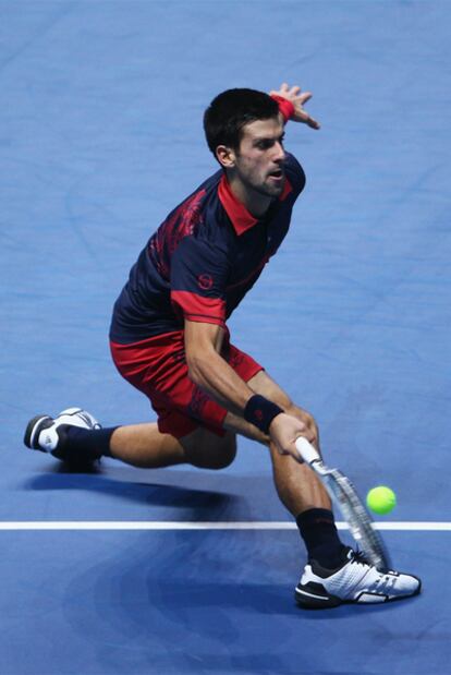 Novak Djokovic, durante el partido ante Berdych.