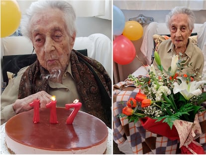 Maria Branyas, the oldest woman in the world, celebrates her birthday.