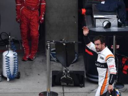 Fernando Alonso, durante el Gran Premio de China.