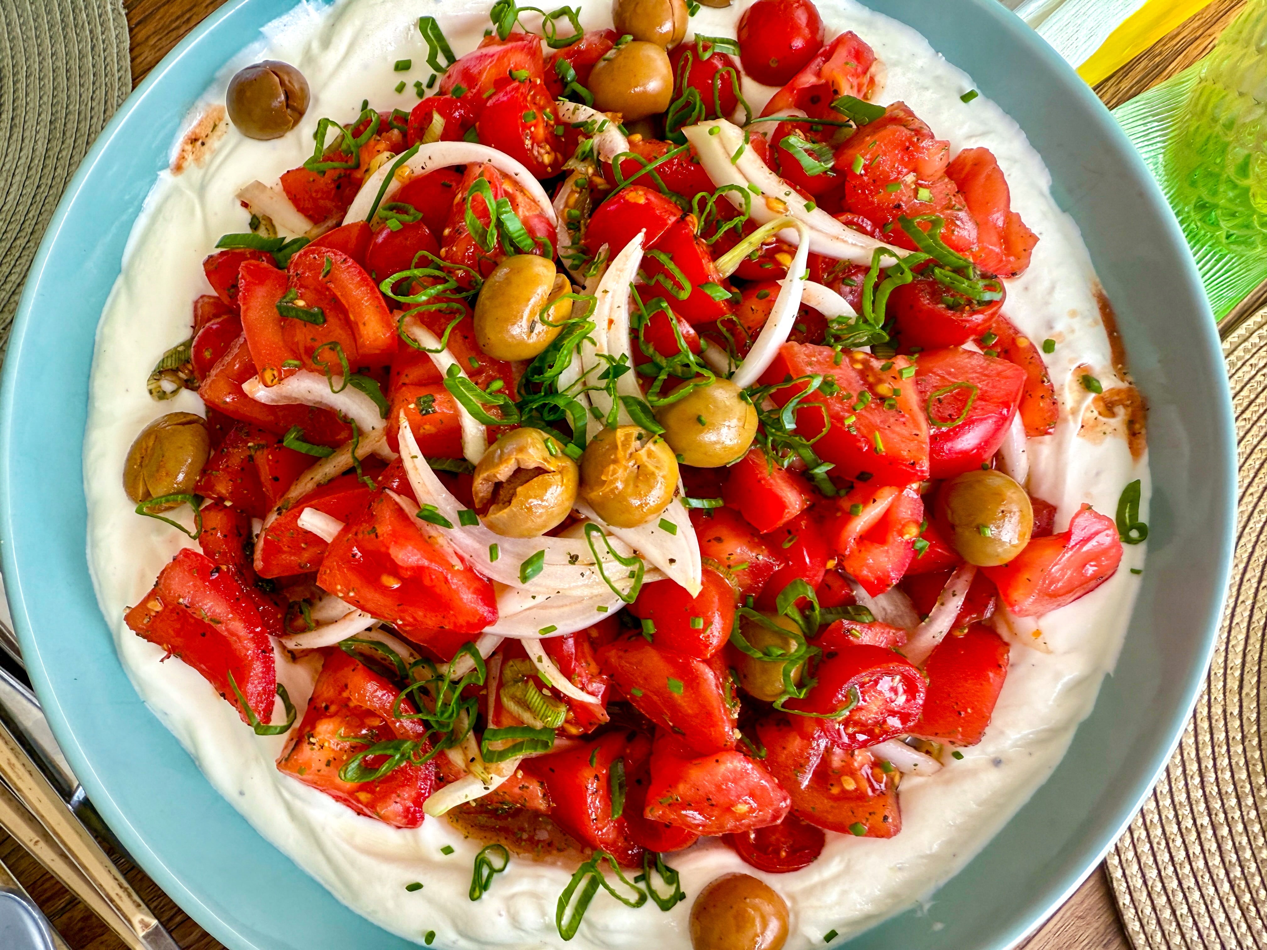 No tan común pero buenísimo: tomates con base cremosa