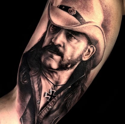 An Albert Bonet tattoo.