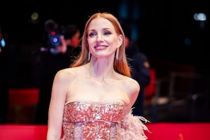 Jessica Chastain, el 15 de febrero de 2025, en el estreno de la película 'Dreams' en el festival internacional de Berlín (Alemania).