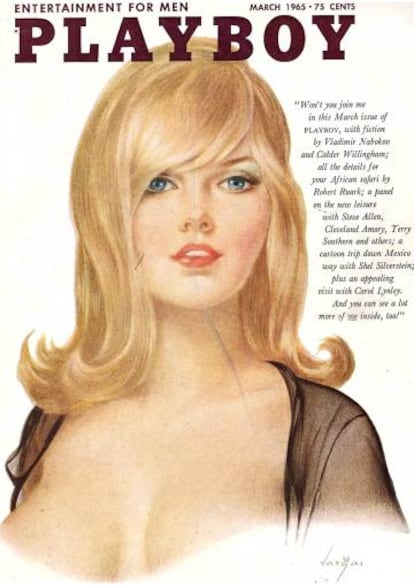 La portada de marzo de 1965 anuncia un texto inédito de Vladimir Nabokov.