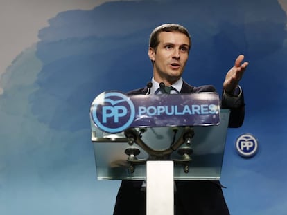 Pablo Casado, presidente del Partido Popular.