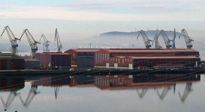 Astilleros de Navantia en Fene.