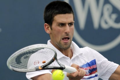 Djokovic, durante el duelo ante Murray.