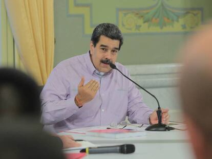 Nicolás Maduro, en un acto de Gobierno este miércoles. 