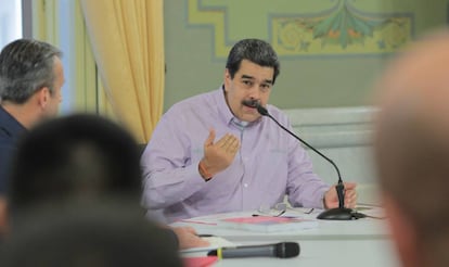 Nicolás Maduro, en un acto de Gobierno este miércoles. 