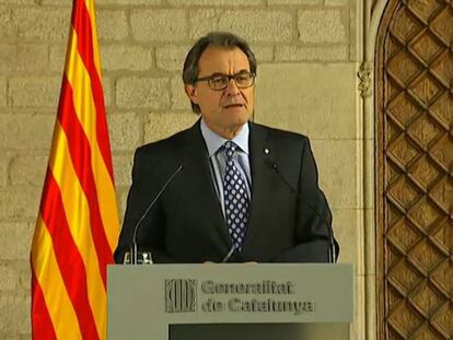 Artur Mas, després de declarar pel 9-N, el 14 d'octubre del 2015.