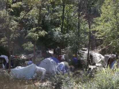 El terreno en el que se encuentra el poblado, en junio.