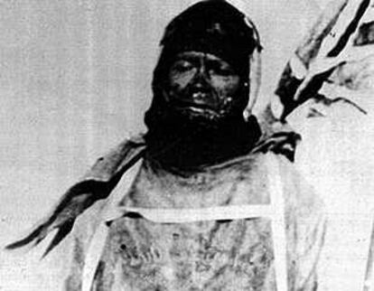 Robert Falcon Scott, durante la expedición al Polo Sur.