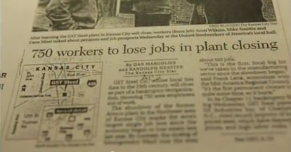 Fotograma del nuevo vídeo de campaña de Obama, en el que ataca a Romney por destruir empleos en el sector privado.