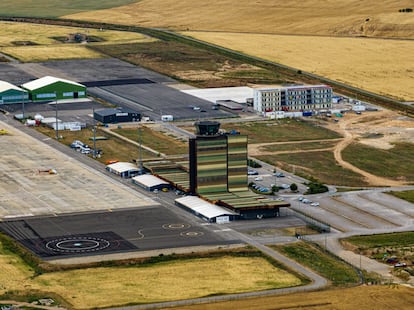 Una imagen aerea del aeropuerto Lleida-Alguaire