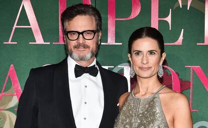 Colin Firth y Livia Giuggiolil, en la Semana de la Moda de Milan, en septiembre.