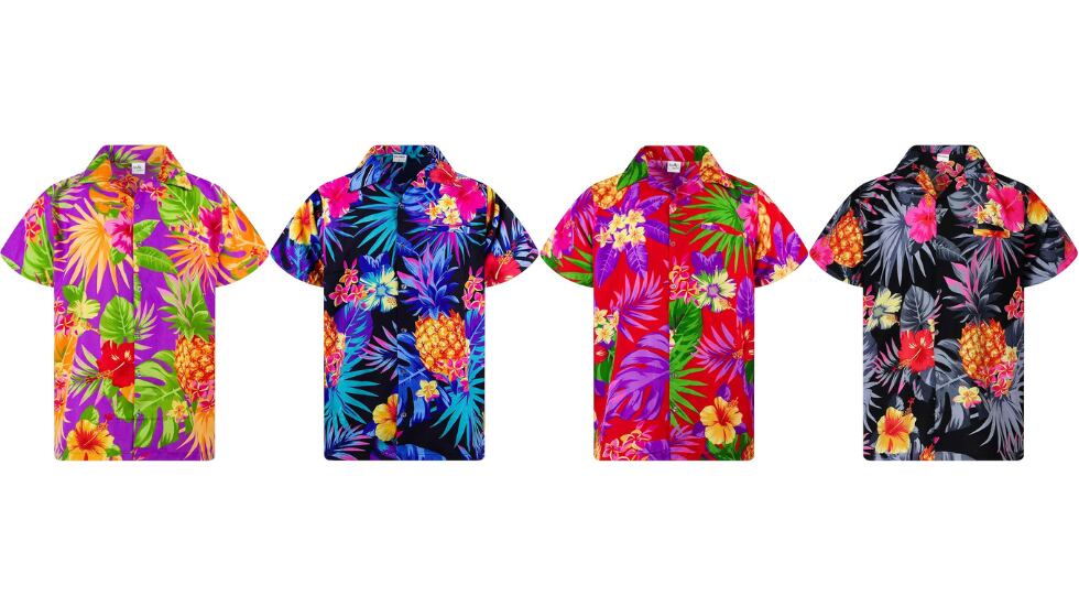 Camisa hawaiana para hombre con estilo llamativo.