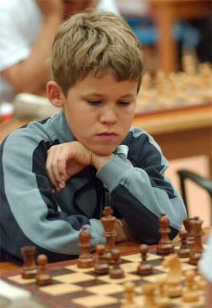 Magnus Carlsen, durante un torneo en Dubai.