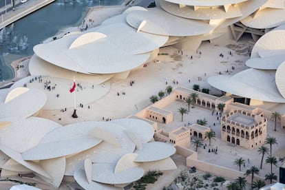 Vista aérea del Museo Nacional de Catar de Jean Nouvel.