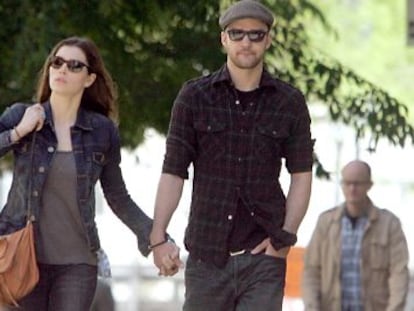 Los actores Justin Timberlake y Jessica Biel.