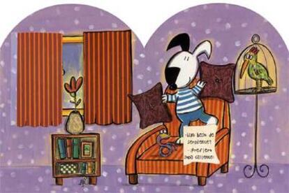 Ilustración de Claudia Bielinski, del libro 'La casa de los besos'.