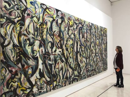 &#039;Mural&#039; de Jackson Pollock en el Museo Picasso de M&aacute;laga.