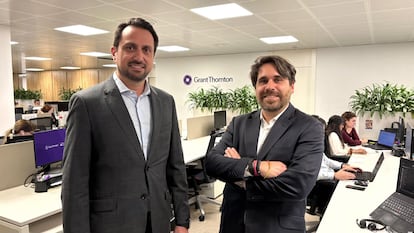 Jordi Bachs, nuevo socio del área de 'financial advisory' y Alexandre Casado, nuevo socio de 'tax' de Grant Thornton.