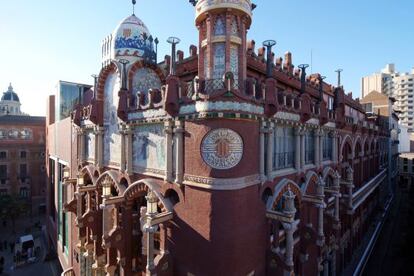 Facaha del Palau de la M&uacute;sica Catalana.