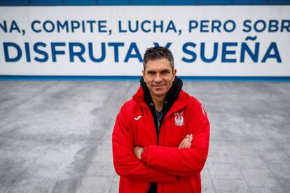 Mauricio Pellegrino, el jueves en la ciudad deportiva del Leganés.