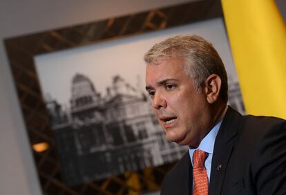 El presidente de Colombia, Iván Duque