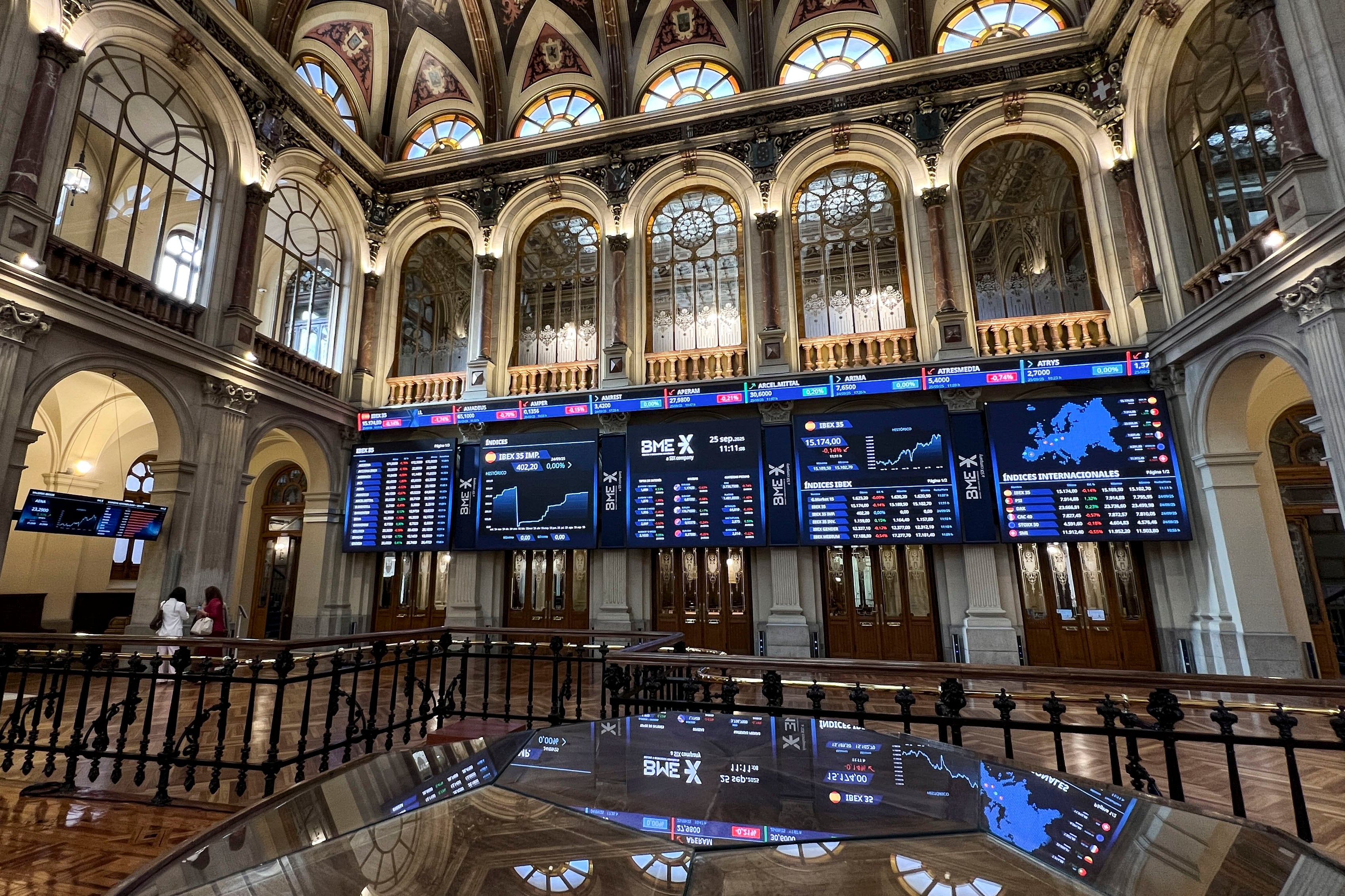 Imagen de la Bolsa española el pasado viernes