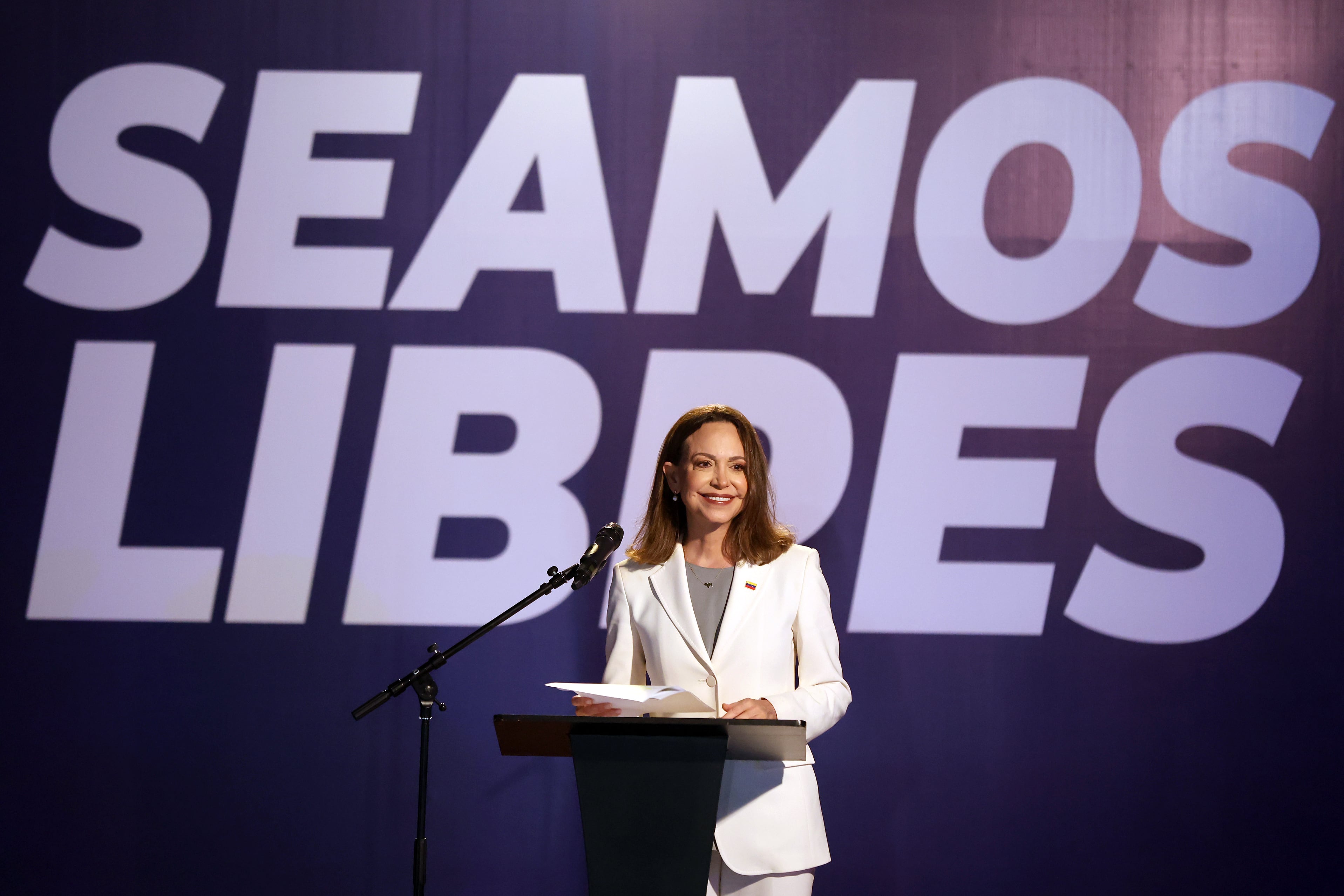 María Corina Machado, en sus primeras declaraciones desde su regreso a Venezuela: “La transición democrática es irreversible”