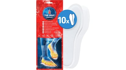 Plantillas calentadoras que reaccionan al contacto con el aire.