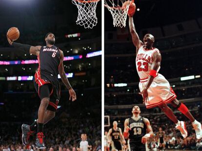 LeBron James y Michael Jordan