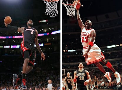 LeBron James y Michael Jordan