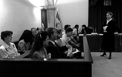 Imagen del primer juicio con jurado en Valencia, en mayo de 1996.