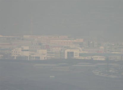 Vista del parque industrial que acoge la fronteriza ciudad norcoreana de Kaesong.