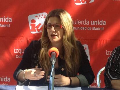 Raquel L&oacute;pez, en la rueda de de prensa de esta ma&ntilde;ana. 