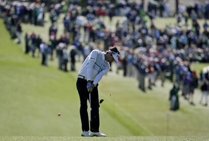 Bubba Watson en el Masters de Augusta.