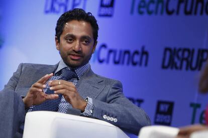 Chamath Palihapitiya durante la conferencia TechCrunch Disrupt en Nueva York.