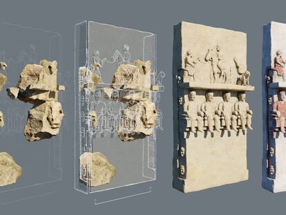 Recreación virtual del monumento ibero de Cal Posastre (Sant Martí Sarroca). / Museu d'Arqueologia de Catalunya-3D Stoa