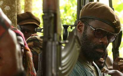 Idris Elba, en un fotograma de &#039;Beasts of No Nation&#039;.