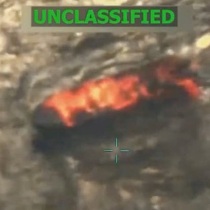 A vessel burns in this still image taken from a video released September 15, 2025, depicting what U.S. President Donald Trump said was a U.S. military strike on a Venezuelan drug cartel vessel that had been on its way to the United States, the second such strike carried out against a suspected drug boat in recent weeks. Donald Trump via Truth Social/via REUTERS  THIS IMAGE HAS BEEN SUPPLIED BY A THIRD PARTY. NO RESALES. NO ARCHIVES. MANDATORY CREDIT. TPX IMAGES OF THE DAY  Verification lines: Reuters checked the footage through our AI detection tool and found no evidence of manipulation. However, portions of the footage are partly blurred, making it impossible to confirm if the video is manipulated. Thorough verification is an ongoing process, and Reuters will continue to review the footage as more information becomes available.