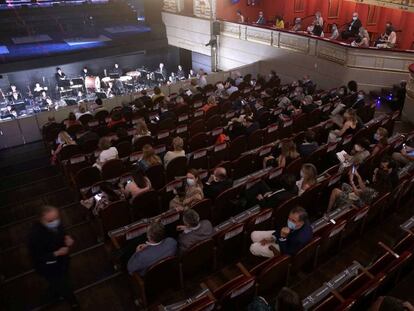 El Teatro Real, en su reapertura con 'La traviata'. 