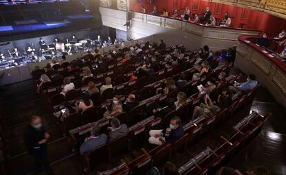 El Teatro Real, en su reapertura con 'La traviata'.