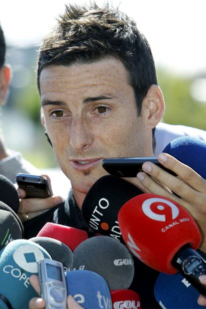 Aduriz, en la ciudad deportiva de Las Rozas.